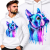 BLUZA Z KAPTUREM ZWIERZĘTA  BOSTON TERRIER